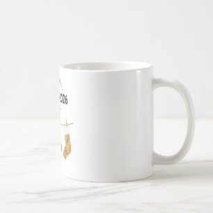 Hallo 2026 Gemütliches Neues Jahr Winter Strümpfe Kaffeetasse
