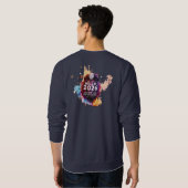 Hallo 2026 Minimalist Sparkler Premium Basic Sweatshirt (Schwarz voll)