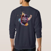 Hallo 2026 Minimalist Sparkler Premium Basic Sweatshirt (Rückseite)
