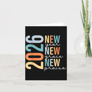 Hallo 2026 Neues Jahr Neue Gnade Neues Lob  Karte