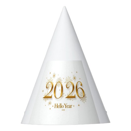 Hallo 2026 Partyhut (Vorderseite)