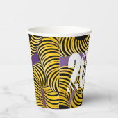 Hallo 2026 Silvester Trippy Fett Schrift Pappbecher (Rechts)