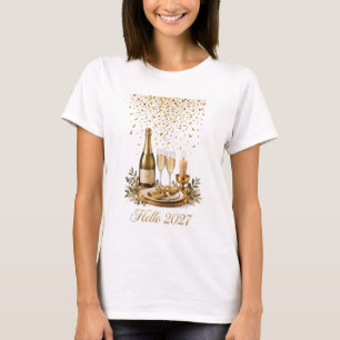 Hallo 2027 Tisch Damen T-Shirt