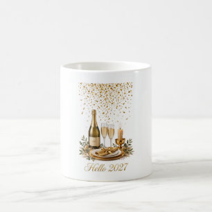 Hallo 2027 Tisch Kaffeetasse
