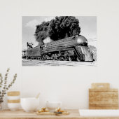 Hallo! 20. Jahrhundert Limited Vintage Eisenbahn Poster (Küche)