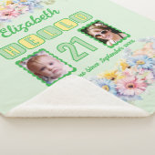 Hallo 21 Foto Datum Blume grün Sherpadecke (3/4)