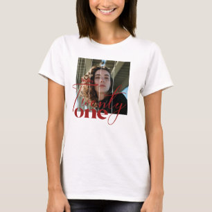 Hallo 21. Modern 21. Geburtstag T-Shirt