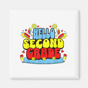 Hallo 2. Klasse 1. Tag des Schuljahres Element Magnet