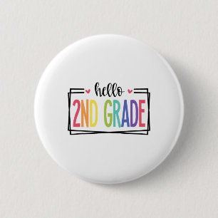 Hallo 2. Klasse erster Schultag Willkommen Ck zu  Button