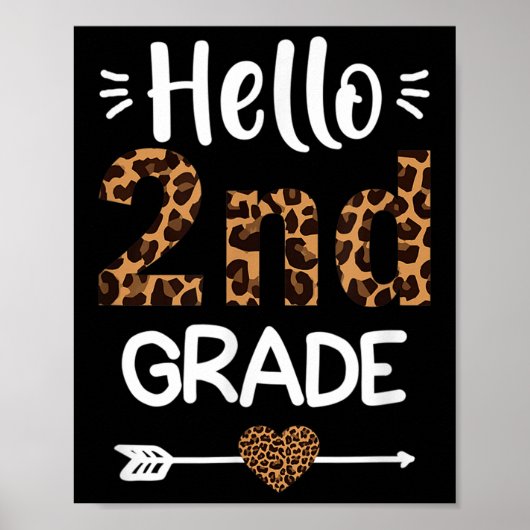 Hallo 2. Klasse Leopard-Lehrer Schüler Zurück zu S Poster (Vorne)