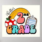 Hallo 2. Klasse Poster (Vorne)