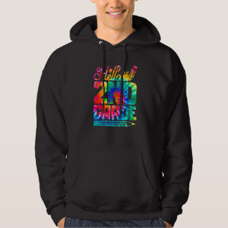 Hallo 2. Klasse Tie Dye Zurück zur Schule Erster S Hoodie