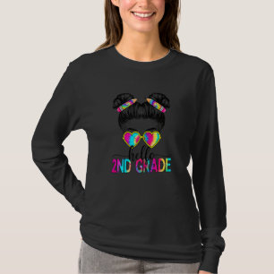 Hallo 2. Klasse Unordentlicher Dutt Zurück zur Sch T-Shirt
