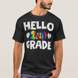 Hallo 2. Klasse Zurück zur Schule 2. Klasse Bereit T-Shirt