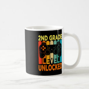 Hallo, 2. Stufe Entsperrtes Videospiel Zurück zu Kaffeetasse