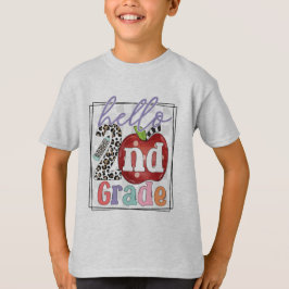 Hallo 2nd Grade, Junge oder Mädchen T-Shirt