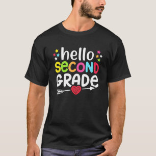 Hallo 2nd Team zweite Stufe zurück zur Schule T T-Shirt