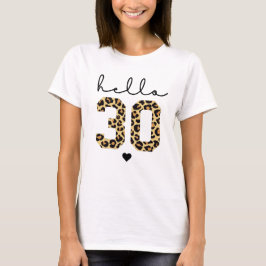 Hallo 30 | 30. Geburtstagskäfigdruck von Frauen T-Shirt