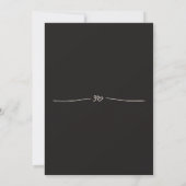 Hallo 30. Geburtstag Moderner Schwarzer Minimal Einladung (Rückseite)