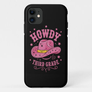 Hallo 3. Klasse Cowboy Cowgirl Zurück zur Schule Case-Mate iPhone Hülle