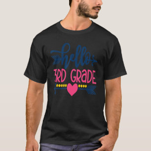 Hallo 3. Klasse Lehrer Kinder zurück zur Schule Dr T-Shirt