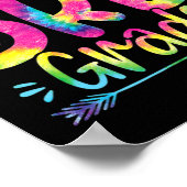 Hallo 3. Klasse Lehrer Schüler Gefärbte Krawatte z Poster (Ecke)