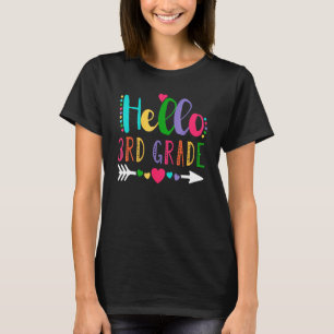 Hallo 3. Klasse Lehrer Student zurück zum Scho T-Shirt