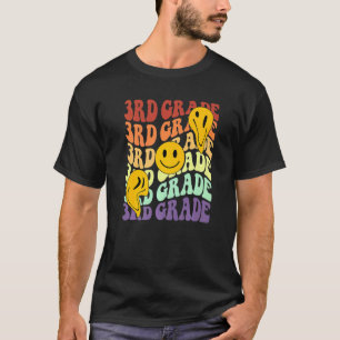 Hallo 3. Klasse Lehrer Zurück zur Schule Retro T-Shirt