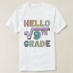 Hallo 3. Klasse Lustiges Wurzelzeichen Von 9 Mathe T-Shirt