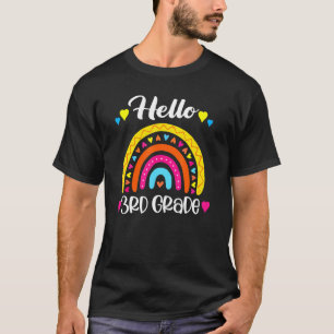Hallo 3. Klasse Rainbow Lehrer Student Zurück zu S T-Shirt