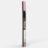 Hallo ! 4 FotoCollage Hübsch rosa Personalisiert Case-Mate iPhone Hülle (Hinten/Rechts)