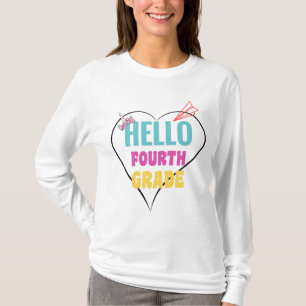 Hallo 4. Klasse Bestes Geschenk für den 1. Schul T-Shirt