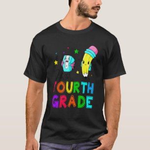 Hallo 4. Klasse, frohen ersten Schultag Lehrer T-Shirt
