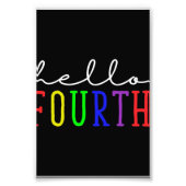 Hallo 4. Klasse | Herzlich willkommen in der Schul Fotodruck (Vorne)