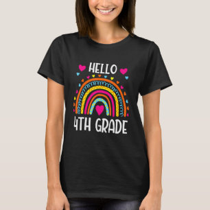 Hallo 4. Klasse Team Vierte Klasse Erster Tag T-Shirt
