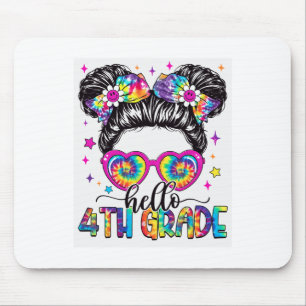 Hallo 4. Klasse Tie Dye Unordentlicher Knoten Zurü Mousepad
