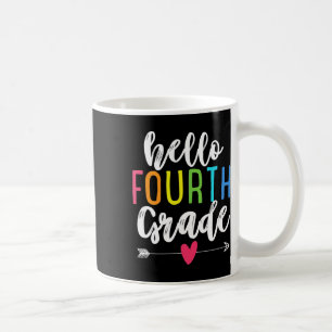 Hallo 4. vierte Klasse Byck Zur Schule Spaß Kinder Kaffeetasse