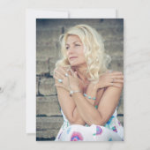 Hallo 50 Foto Fünfzigste Geburtstagsparty Einladung (Rückseite)