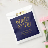 Hallo 50 Retro 50. Geburtstagsparty Geschenktütchen (Versiegelt)