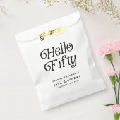 Hallo 50 Retro 50. Geburtstagsparty Geschenktütchen (Versiegelt)