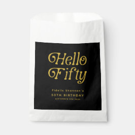 Hallo 50 Retro 50. Geburtstagsparty Geschenktütchen