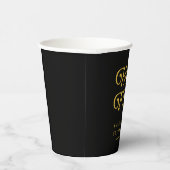 Hallo 50 Retro 50. Geburtstagsparty Pappbecher (Rechts)