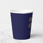 Hallo 50 Retro 50. Geburtstagsparty Pappbecher (Rechts)