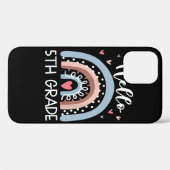 Hallo 5. Klasse Funny Boho Rainbow Zurück zur Schu Case-Mate iPhone Hülle (Rückseite (Horizontal))