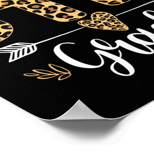 Hallo 5. Klasse Leopard Lehrer zurück nach Scho Poster (Ecke)