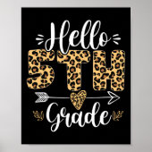 Hallo 5. Klasse Leopard Lehrer zurück nach Scho Poster (Vorne)