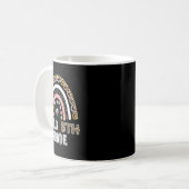 Hallo 5. Klasse Leopard Regenbogen Fünfte Klasse L Kaffeetasse (Vorderseite Links)