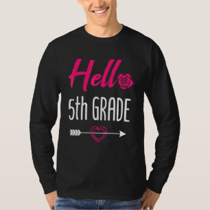 Hallo 5. Klasse Zurück zur Schule Fünfte Klasse 1 T-Shirt