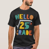Hallo 5th Grade Funny Square Wurzel von 25 Mathema T-Shirt (Vorderseite)