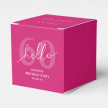 Hallo 60 Modern Simple Hot Pink 60. Geburtstag